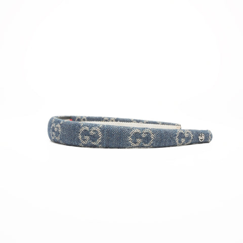 GUCCI GG denim headband hair accessory Navy WS24412