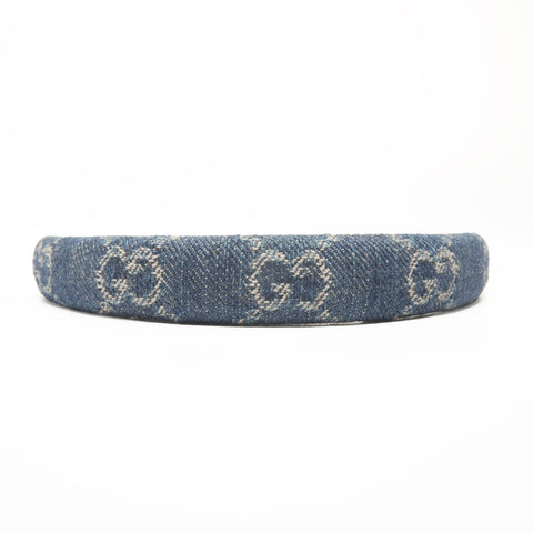 GUCCI GG denim headband hair accessory Navy WS24412