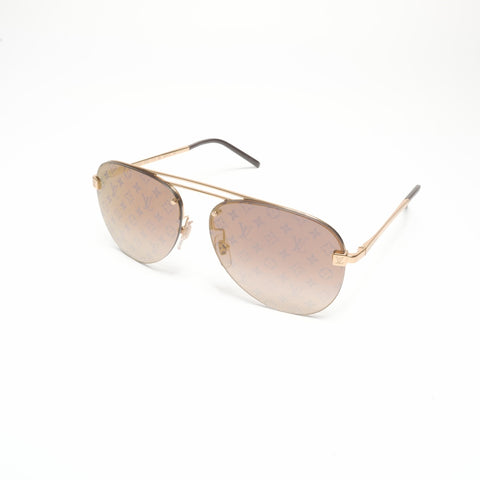 LOUIS VUITTON 2023 Clockwise Sunglasses sunglasses Brown WS24413