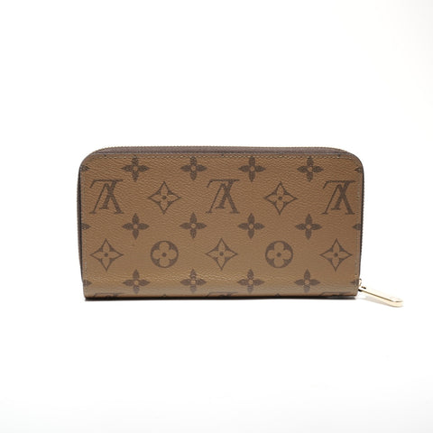 LOUIS VUITTON Zippy Wallet Monogram Reverse Purse Brown WS24418