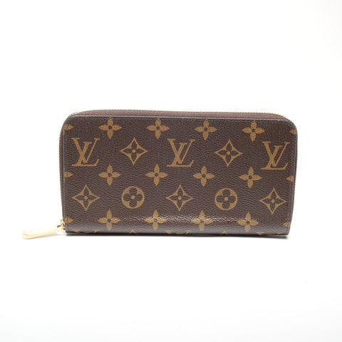 LOUIS VUITTON Zippy Wallet Monogram Rose Ballerine Geldbörse Braun WS24419