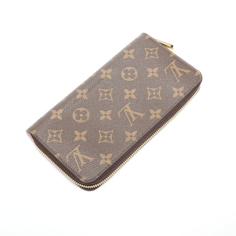 LOUIS VUITTON Zippy Wallet Monogram Rose Ballerine Purse Brown WS24419