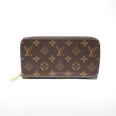 LOUIS VUITTON Monogram Zippy Wallet Fuchsia Purse Brown WS24420