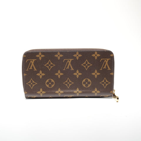 LOUIS VUITTON Monogram Zippy Wallet Fuchsia Purse Brown WS24420