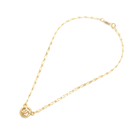 CHANEL 1982 COCO Mark Round Necklace gold WS24421