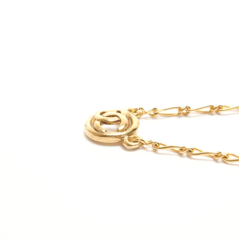 CHANEL 1982 COCO Mark Round Necklace gold WS24421