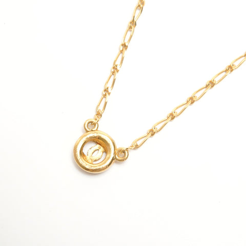 CHANEL 1982 COCO Mark Round Necklace gold WS24421