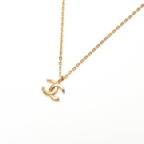CHANEL 1982 COCO Mark Necklace gold WS24422