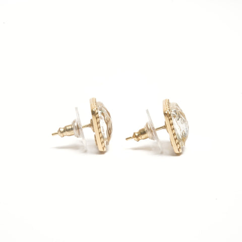 CHANEL 00C 2000 COCO Mark Square Pierce gold WS24430