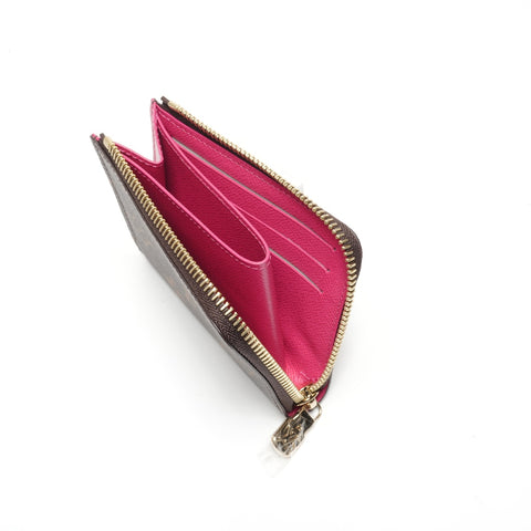 LOUIS VUITTON Portefeuille Noah Compact Pink Coin case Brown WS24436