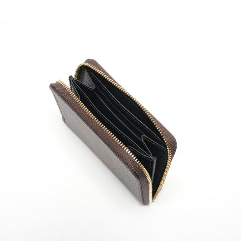 LOUIS VUITTON Monogram Giant Zip Around Purse Coin case Brown WS24438