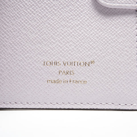 LOUIS VUITTON Monogram Misty Lilac Portefeuille Lisa Purple Bifold Wallet Brown WS24439