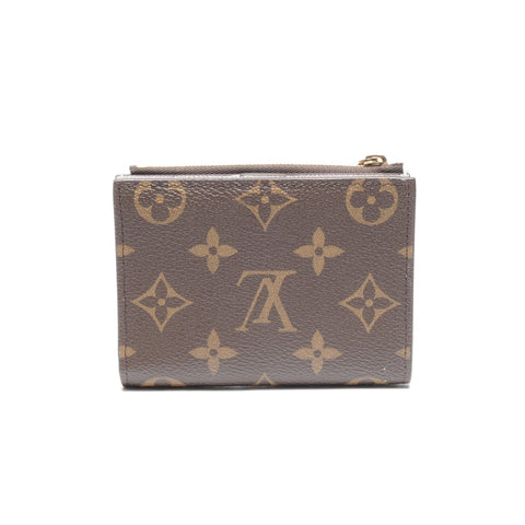 LOUIS VUITTON Monogram Misty Lilac Portefeuille Lisa Purple Bifold Wallet Brown WS24439