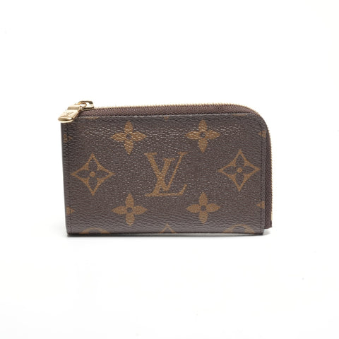 LOUIS VUITTON Monogram Porte Cle Noa Light Blue Coin case Brown WS24440