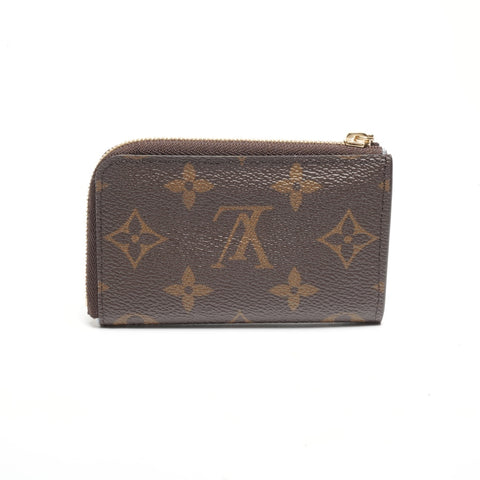 LOUIS VUITTON Monogram Porte Cle Noa Light Blue Coin case Brown WS24440