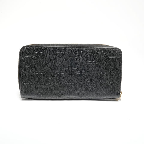 LOUIS VUITTON Monogram Zippy Wallet Empreinte Purse black WS24442