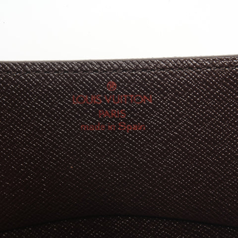 LOUIS VUITTON 2001 Damier Envelope Carte de Visite Card Case Brown WS24443