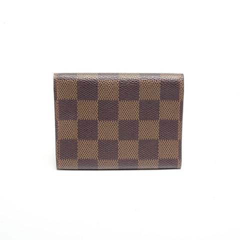LOUIS VUITTON 2001 Damier Envelope Carte de Visite Card Case Brown WS24443