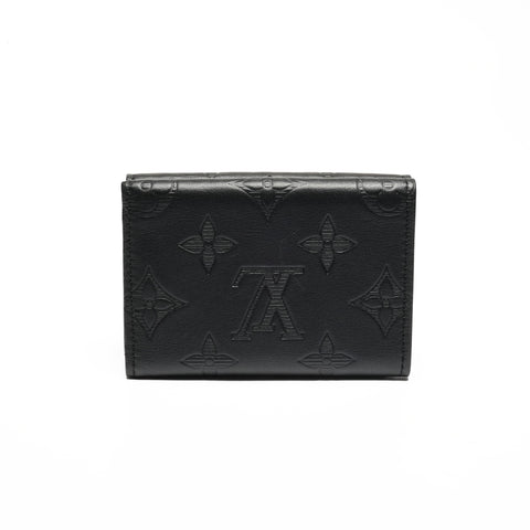 LOUIS VUITTON Monogram Discovery Compact Wallet Tri-fold wallet black WS24444