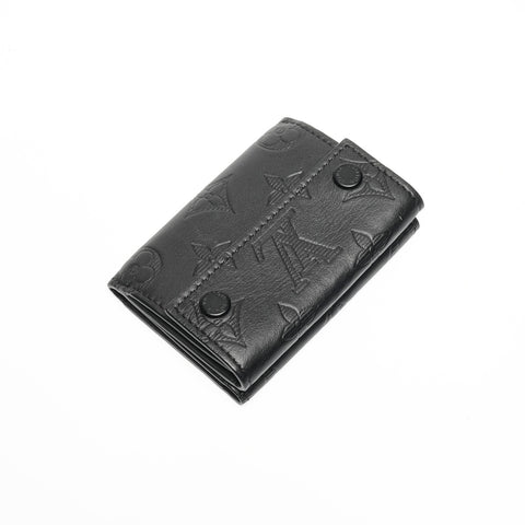 LOUIS VUITTON Monogram Discovery Compact Wallet Tri-fold wallet black WS24444