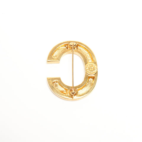 CELINE C logo Brooch gold WS24451