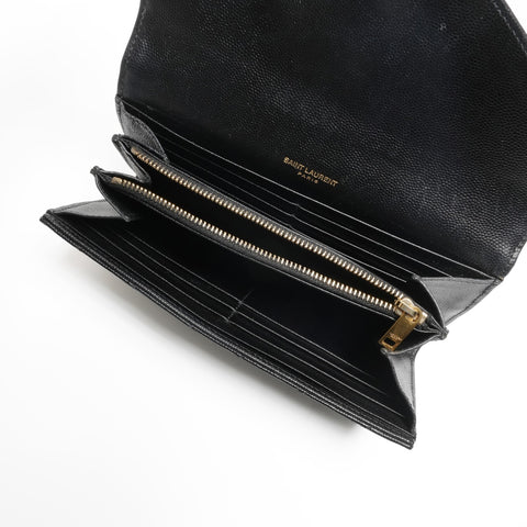 YVES SAINT LAURENT Cassandra Leather Purse black WS24453