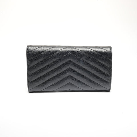 YVES SAINT LAURENT Cassandra Leather Purse black WS24453