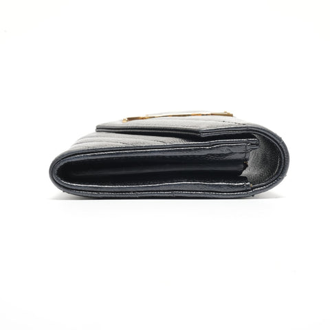 YVES SAINT LAURENT Cassandra Leather Purse black WS24453