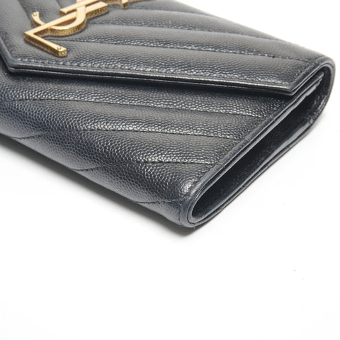 YVES SAINT LAURENT Cassandra Leather Purse black WS24453