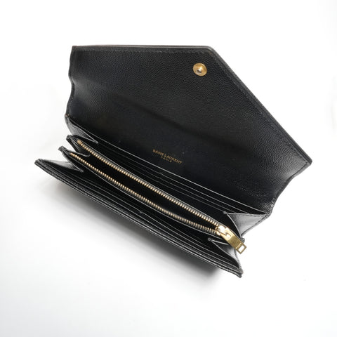 YVES SAINT LAURENT Cassandra Leather Purse black WS24454