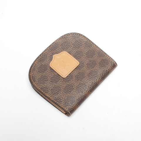 CELINE PVC Macadam Coin case Brown WS24459