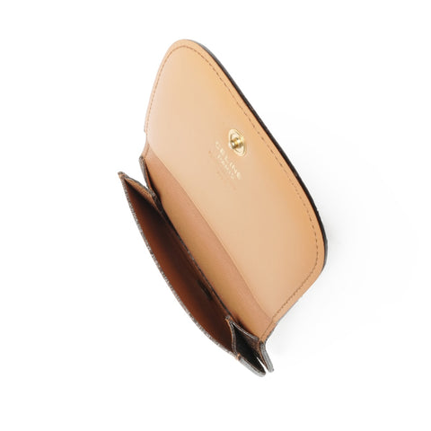 CELINE PVC Macadam Coin case Brown WS24459