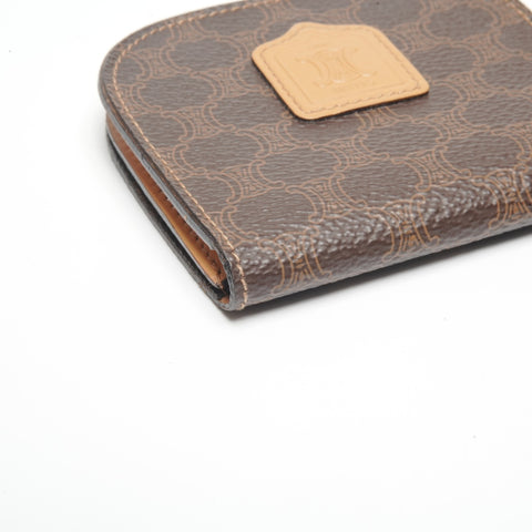 CELINE PVC Macadam Coin case Brown WS24459
