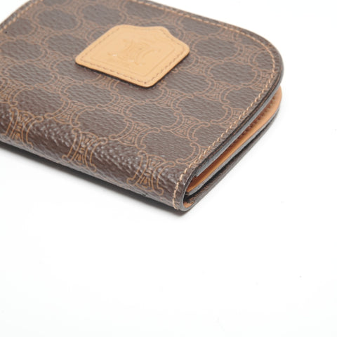CELINE PVC Macadam Coin case Brown WS24459