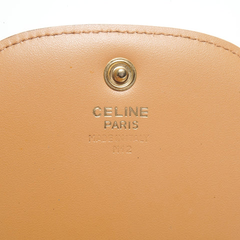 CELINE PVC Macadam Coin case Brown WS24459