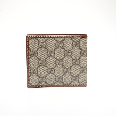 GUCCI GG Supreme PVC Bifold Wallet beige WS24461