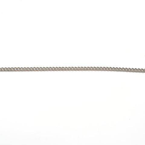 CHANEL F13 V 2013 COCO Mark Rhinestone Necklace Silver WS24462