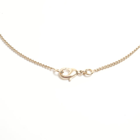 CHANEL B15 A 2015 COCO Mark Flower Rhinestone Necklace gold WS24464