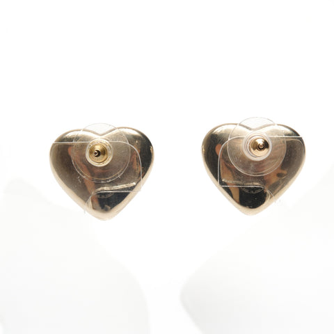 CHANEL B22 C 2022 COCO Mark Heart Fake Pearl Pierce gold WS24465