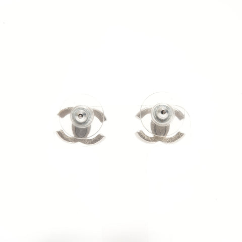CHANEL 09 A 2009 COCO Mark Rhinestone Pierce Silver WS24468