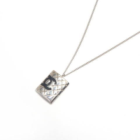 CHANEL 05 C 2005 COCO Mark Cambon Line Necklace Silver WS24469