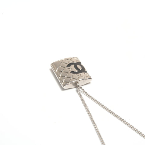 CHANEL 05 C 2005 COCO Mark Cambon Line Necklace Silver WS24469