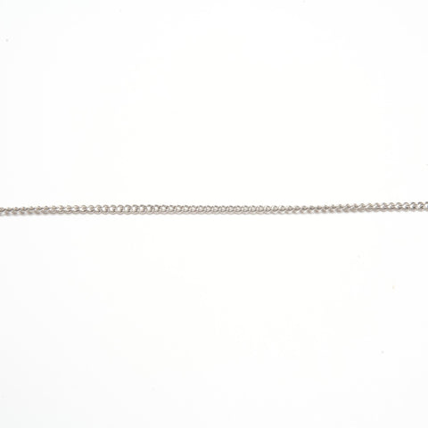 CHANEL 05 C 2005 COCO Mark Cambon Line Necklace Silver WS24469