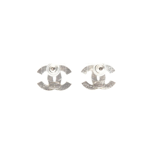 CHANEL 07 V 2007 COCO Mark Rhinestone Pierce Silver WS24470