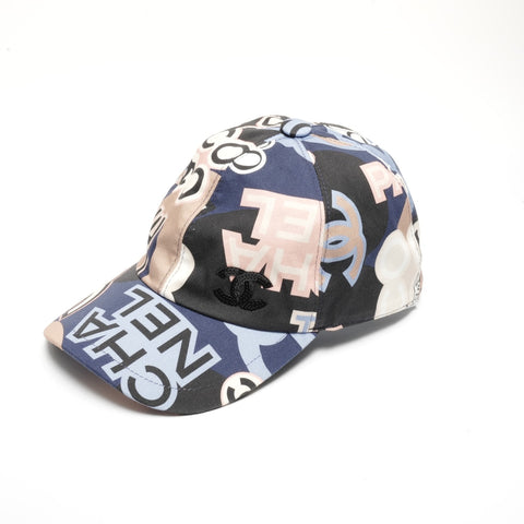 CHANEL 2023 COCO Mark Camellia Baseball cap multicolor WS24473