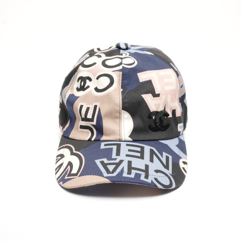 CHANEL 2023 COCO Mark Camellia Baseball cap multicolor WS24473