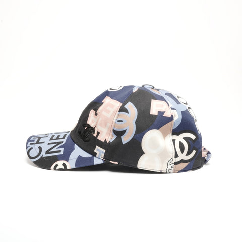 CHANEL 2023 COCO Mark Camellia Baseball cap multicolor WS24473