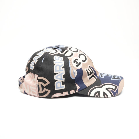 CHANEL 2023 COCO Mark Camellia Baseball cap multicolor WS24473