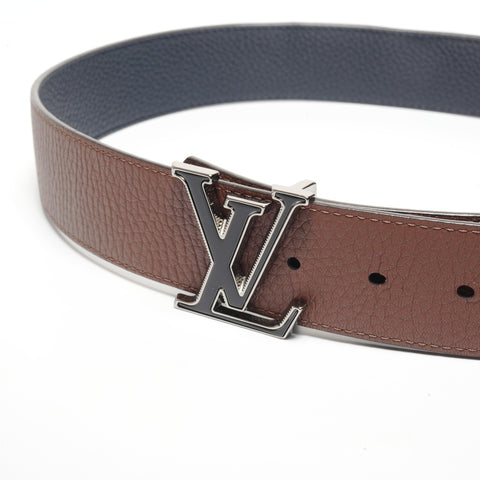 LOUIS VUITTON 2019 LV Tilt Reverse Taurillon Clemence 40mm Belt belt Brown navy WS24476