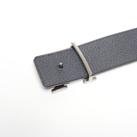 LOUIS VUITTON 2019 LV Tilt Reverse Taurillon Clemence 40mm Belt belt Brown navy WS24476